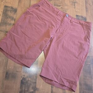 7 Diamonds Momentum [Size 36] Performance 10” Inseam Terracotta Red Shorts